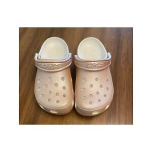 Crocs Classic Clog Blush Pink Rose Gold Women’s 7 Comfort Shoes Casual